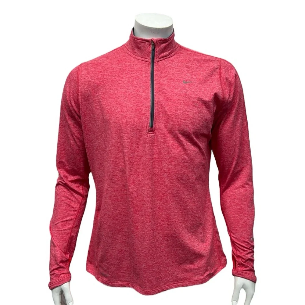 Nike Running Element Running Dri Fit Women's Red-White Pullover Jacket Shirt XL